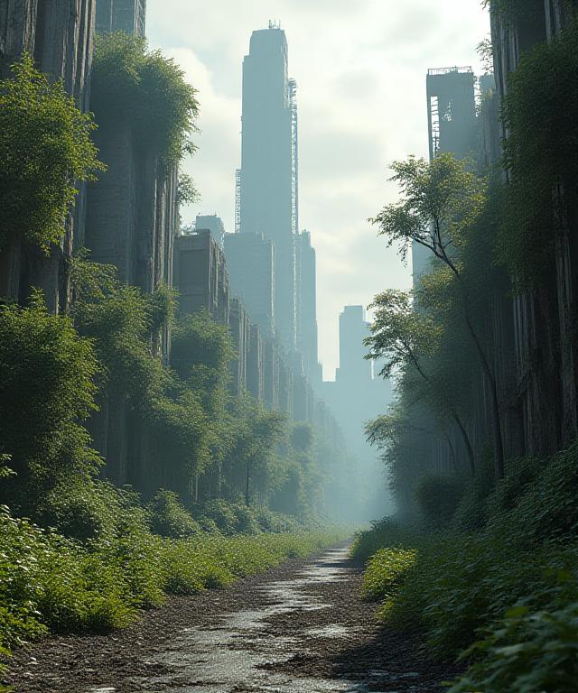 Diseño de entorno 3D para videojuego post-apocalíptico