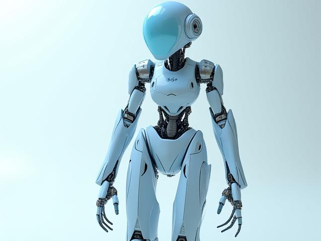 Diseño de un personaje robot futurista, pulcro y detallado