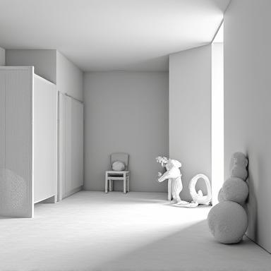 Imagen 3D antes del renderizado avanzado