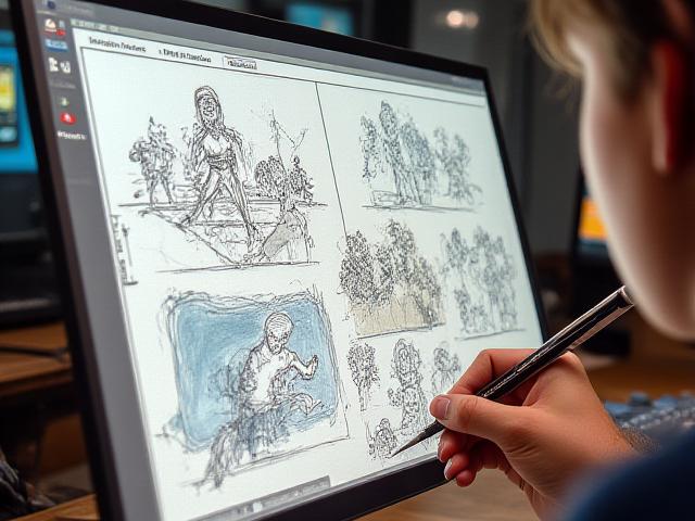 Representación de storyboards y animatics para visual storytelling